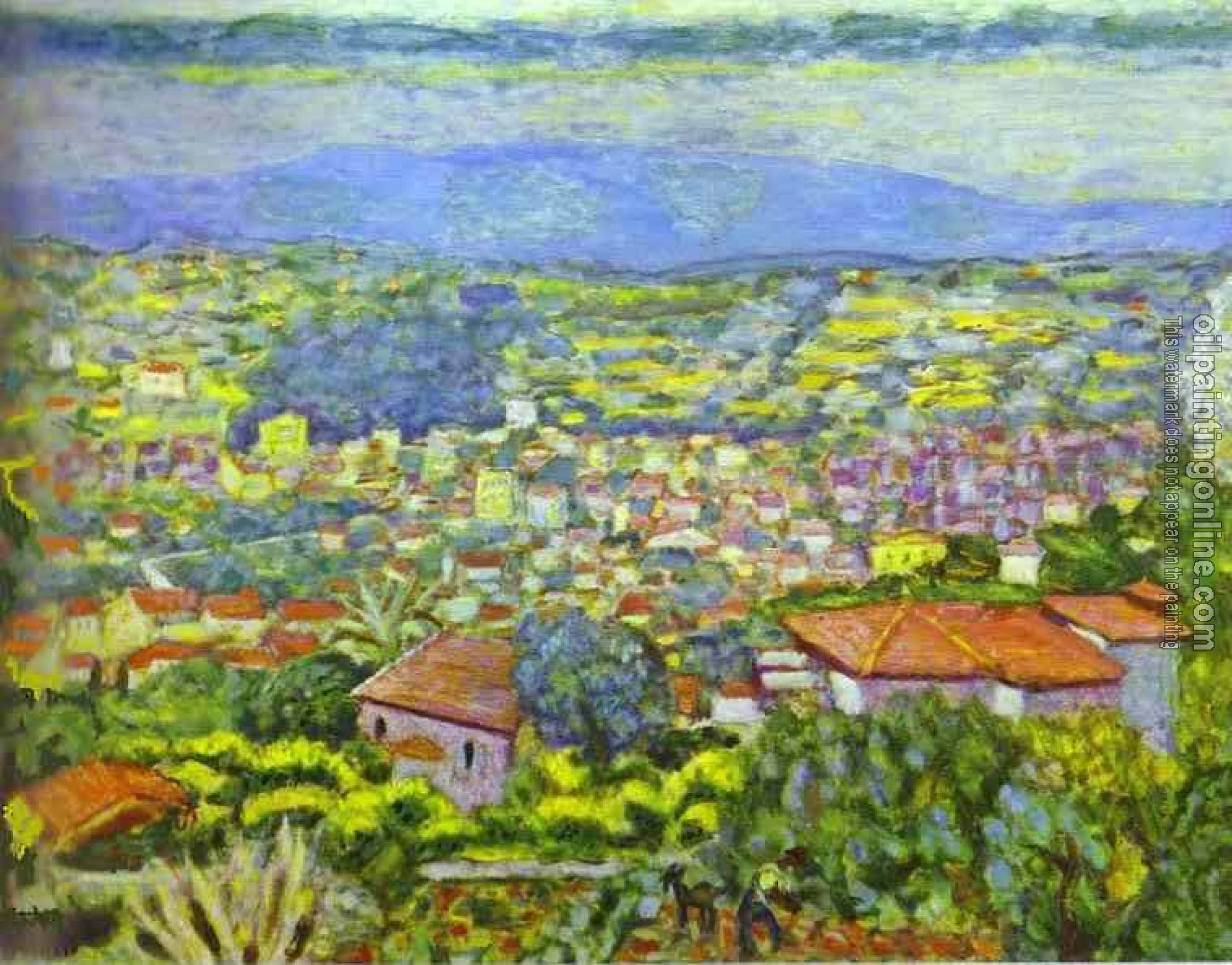 Pierre Bonnard - View of Le Cannet, Roofs